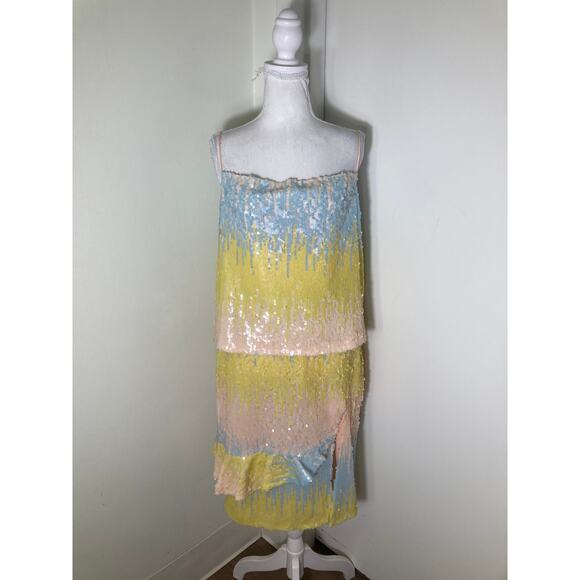 NWT Endless Rose Pastel Sequin Top and Skirt Set Sz S - Picture 1 of 3